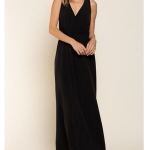 Lauren Ralph Lauren Black Sleeveless Maxi Dress Size 8
